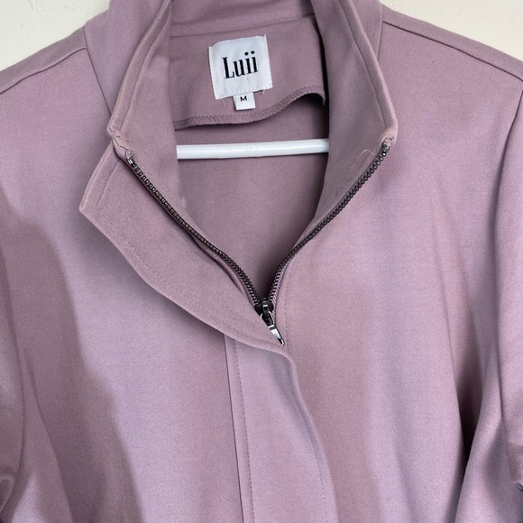 Luii Anthropologie Belted Full Zip Jacket Womens Size Medium High Neck - Picture 5 of 12